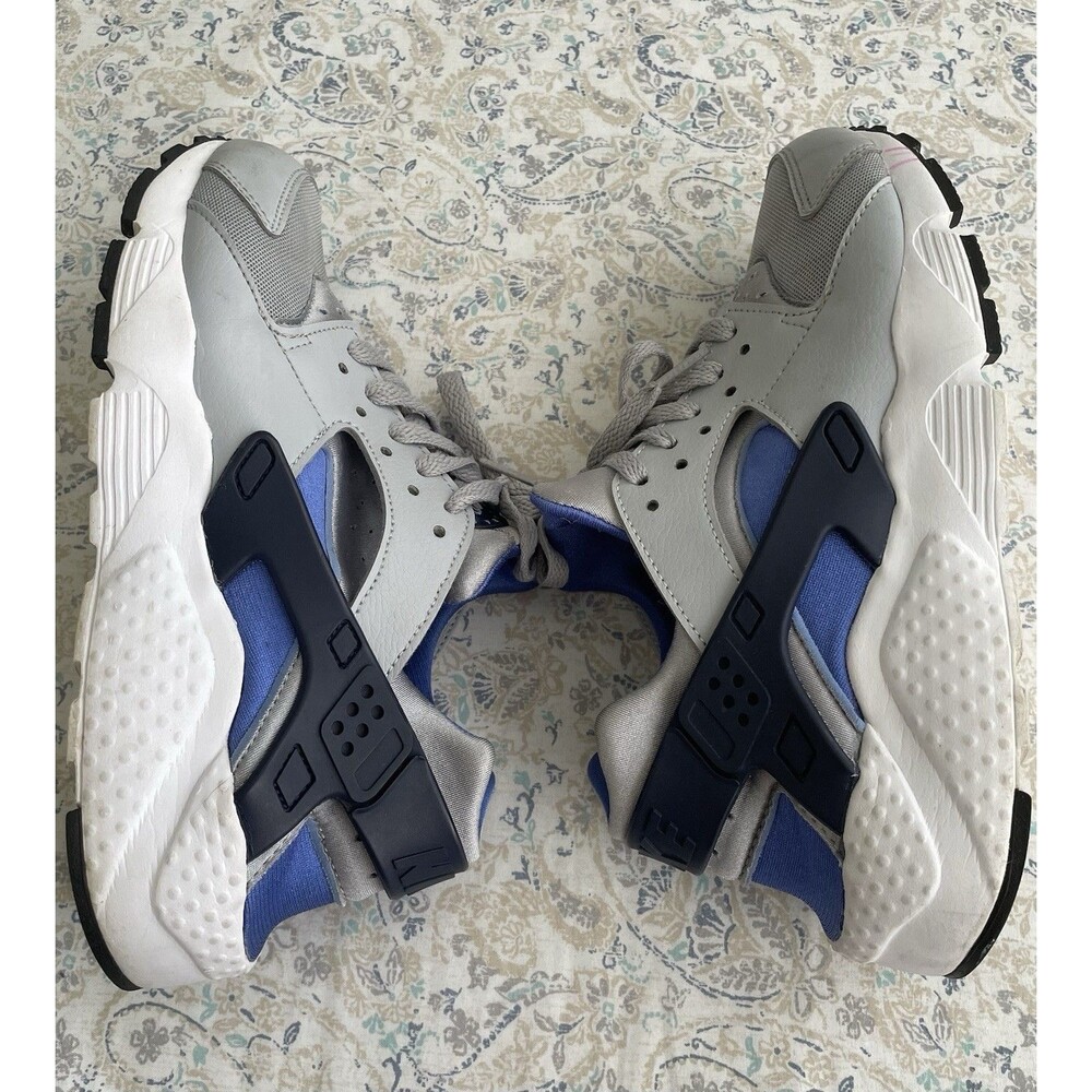 Nike Air Huarache Run Gray and Blue Men's Size 7/7Y(Women's Size 8.5)